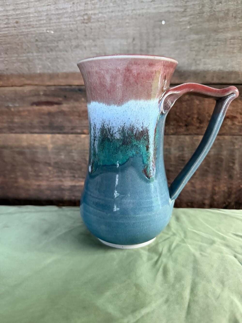 Handmade Studio Pottery Ceramic Glazed Tall Mug
